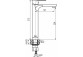 Washbasin faucet Valvex Dali, standing, height 315mm, chrome