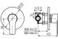 Mixer shower Valvex Quasar, concealed, single lever, chrome