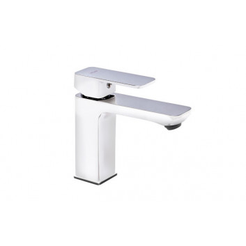 Washbasin faucet Valvex Vegane, standing, height 145mm, spout 115mm, korek automatyczny, chrome