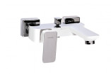 Bath tap Valvex Vegane, wall mounted, spout 130mm, Shower set, chrome