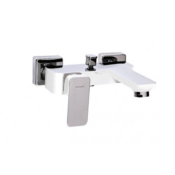 Bath tap Valvex Vegane, wall mounted, spout 130mm, Shower set, chrome