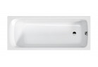 Bathtub rectangular Sanplast Basic Line WP/BASIC 70x160+STW biew for built-in 160x70 cm - white