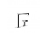 Washbasin faucet Gessi Anello, standing, z dźwignią z boku, height 162mm, spout 144mm, without pop, chrome