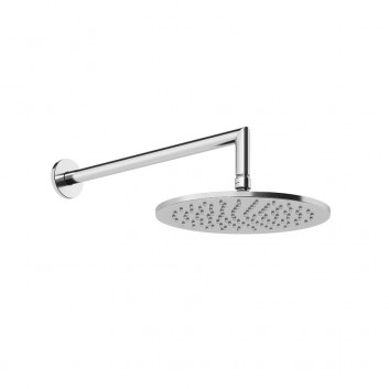 Overhead shower Gessi Anello, round, 218mm, regulowana, with arm ściennym 343mm, chrome