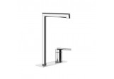 Washbasin faucet Gessi Ingranaggio, standing, z dźwignią z boku, height 253mm, spout 160mm, without pop, chrome