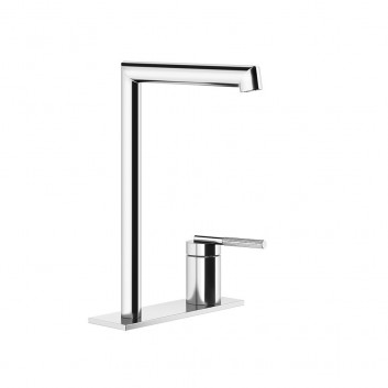 Washbasin faucet Gessi Ingranaggio, standing, z dźwignią z boku, height 162mm, spout 144mm, without pop, chrome