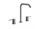 Washbasin faucet Gessi Flessa, standing, height 305mm, długa spout, without pop, brushed steel