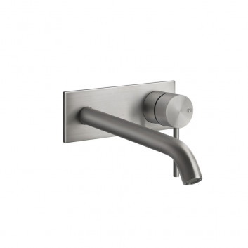 Washbasin faucet Gessi Flessa, concealed, short spout, brushed steel