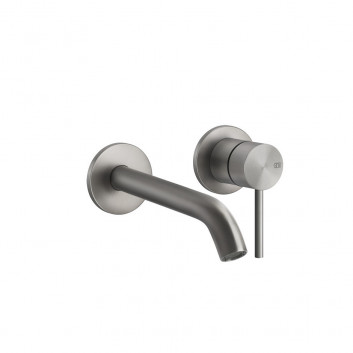 Washbasin faucet Gessi Flessa, concealed, short spout, brushed steel