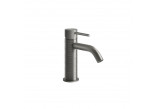 Washbasin faucet Gessi Trame, standing, height 159mm, without pop, brushed steel