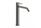 Washbasin faucet Gessi Trame, standing, height 305mm, short spout, korek automatyczny, brushed steel