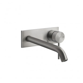 Washbasin faucet Gessi Trame, concealed, short spout, brushed steel