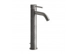 Washbasin faucet Gessi Intreccio, standing, height 159mm, korek automatyczny, brushed steel
