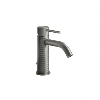 Washbasin faucet Gessi Intreccio, standing, height 159mm, korek automatyczny, brushed steel