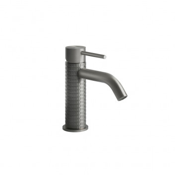 Washbasin faucet Gessi Meccanica, standing, height 159mm, korek automatyczny, brushed steel