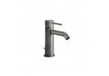 Bidet mixer Gessi Intreccio, standing, height 159mm, korek automatyczny, brushed steel