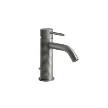 Washbasin faucet Gessi Meccanica, standing, height 159mm, korek automatyczny, brushed steel