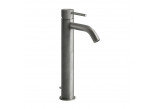Washbasin faucet Gessi Cesello, standing, height 305mm, short spout, korek automatyczny, brushed steel
