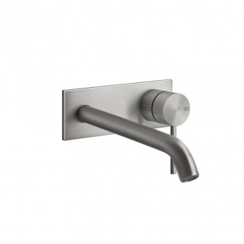 Washbasin faucet Gessi Cessello, concealed, short spout, brushed steel