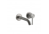 Washbasin faucet Gessi Cessello, concealed, 2-hole, short spout, brushed steel