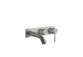 4-hole bath mixer Gessi Bath316, standing, Shower set, brushed steel