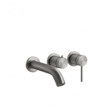 Bath tap Gessi Bath316, concealed, 2 wyjścia wody, brushed steel