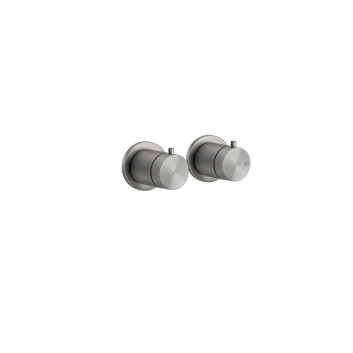 Thermostatic mixer shower Gessi Shower316, concealed, 1 wyjście wody, brushed steel