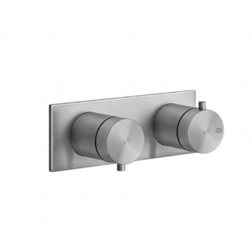 Thermostatic mixer shower Gessi Shower316, concealed, 1 wyjście wody, brushed steel