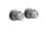 Thermostatic mixer shower Gessi Shower316, concealed, 2-hole, 2 wyjścia wody, brushed steel