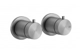 Thermostatic mixer shower Gessi Shower316, concealed, 2-hole, 3 wyjścia wody, brushed steel