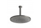 Overhead shower Gessi Shower316, round, 355mm, regulowana, with arm ściennym 500mm, brushed steel