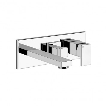 Mixer bath and shower Gessi Rettangolo Shower, concealed, 2 wyjścia wody, short spout, chrome