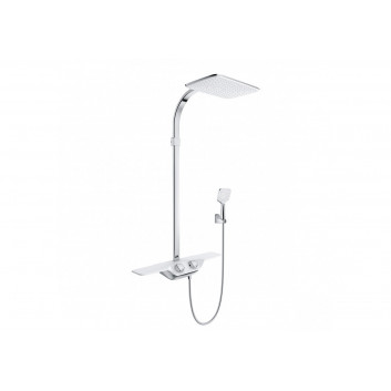 Shower set Kludi Cockpit Discovery, wall mounted, with thermostat, 2 wyjścia wody, chrome