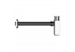 Siphon umywalkowy Gessi, 1 1/4", square, Black Metal Brushed PVD