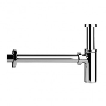 Siphon umywalkowy Gessi, 1 1/4", square, Black Metal Brushed PVD