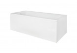 Bathtub enclosure Besco Talia, 110x70cm, panel czołowy i boczny, white
