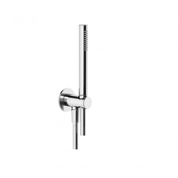 Shower set Gessi Anello, handshower 1-functional with hose 150cm i przyłączem, chrome