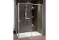 Door shower left Novellini Opera 2P 97-101x200cm transparent glass, profil chrome - sanitbuy.pl