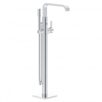 Freestanding bath mixer Grohe Allure, spout 300mm, 2 wyjścia wody, Shower set, chrome