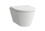 Wall-hung wc WC Laufen Kartell by Laufen, 49x37cm, rimless, round, white