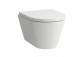 Wall-hung wc WC Laufen Kartell by Laufen, 49x37cm, rimless, round, white