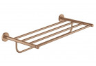 Shelf with hanger for towel Grohe Essentials, 60cm, wall mounted, brushed warm sunset