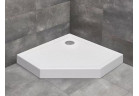 Pentagonal shower tray Radaway Doros PT Compact, 80x80cm, white