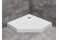 Pentagonal shower tray Radaway Doros PT, 80x80cm, white