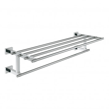 Grohe Essentials Cube Shelf with hanger for towels
