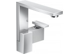 Washbasin faucet Axor Edge, standing, holder z boku, height 220mm, szlif diamentowy, set drain, chrome