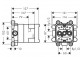 Set podstawowy Axor ShowerSolutions, dla deszczownicy with arm ściennym 2jet