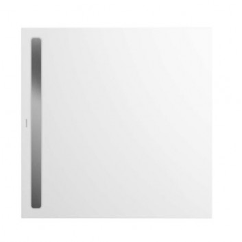 Square shower tray Kaldewai Nexsys, 90x90cm, enamelled steel, white
