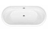 Bathtub freestanding Kaldewai Meisterstück Classic Duo Oval, 170x75cm, set drain and overflow, powierzchnia uszlachetniona, white