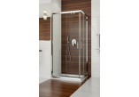 Square shower cabin Sanplast TX KN/TX5b-80-S, corner, 80x80cm, glass transparent, white profile